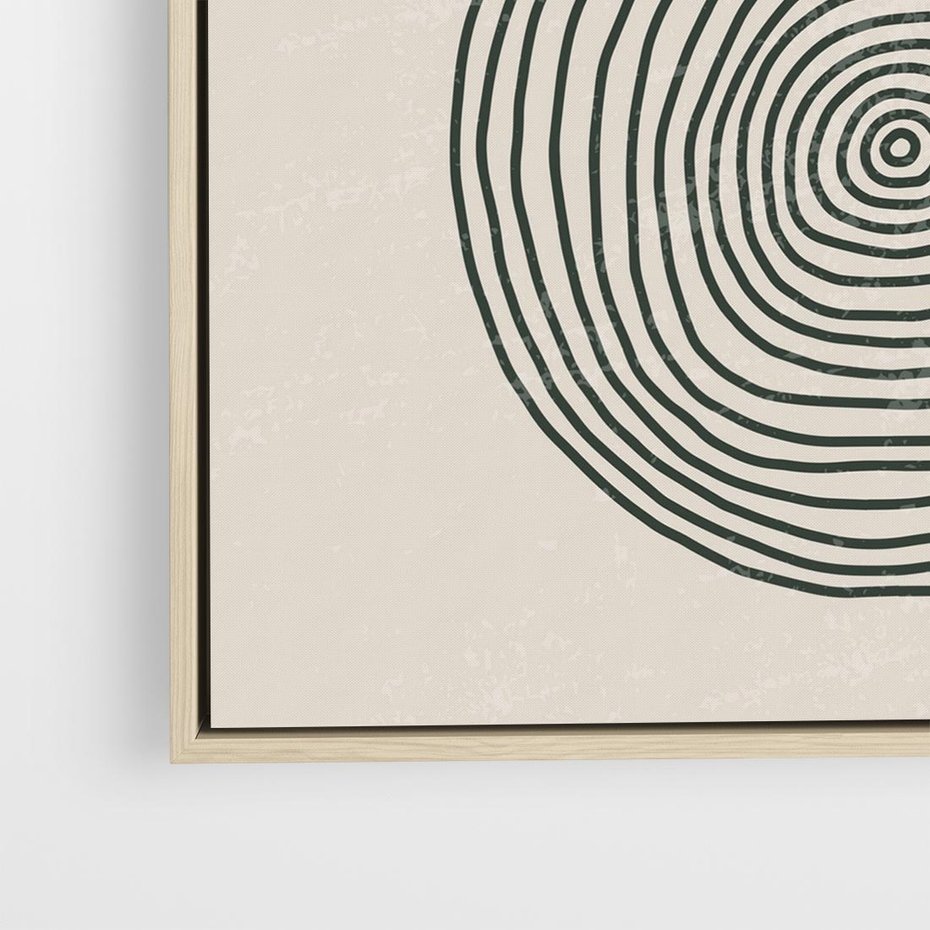 Obraz w ramie 50x50 - Odbicia Wyobraźni - nowoczesna sztuka, minimalizm - rama drewno