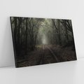 Obraz na płótnie 70x50 - Urok Drogi - las, droga