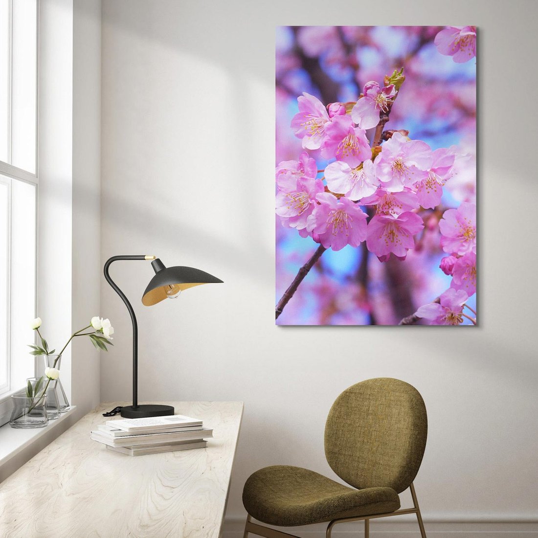 Obraz na płótnie 50x70 - magia kolorów - kwiat, kwiaty