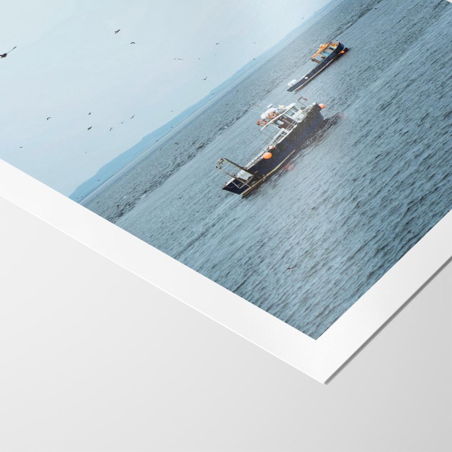 Plakat bez ramy 40x50 - Rybacki Urok - morze, kutry rybackie