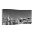 Obraz na płótnie 120x60 - Most w nocnym blasku - Nowy Jork, most
