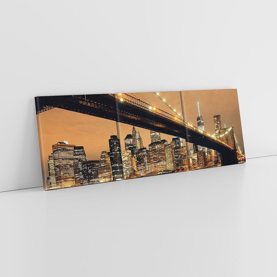Obraz na płótnie 90x30 - magiczne połączenie miast - most, Nowy Jork