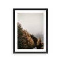 Plakat w ramie 30x40 - Kolorowa Jesień w Górskim Lesie - las, jesień - rama czarna