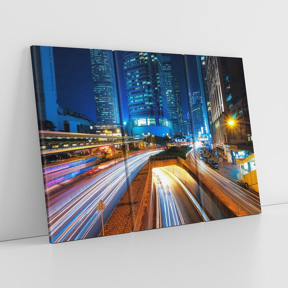 Obraz na płótnie 120x80 - Nocne miasto w Japonii: Tajemnicza atmosfera - Japonia, miasto
