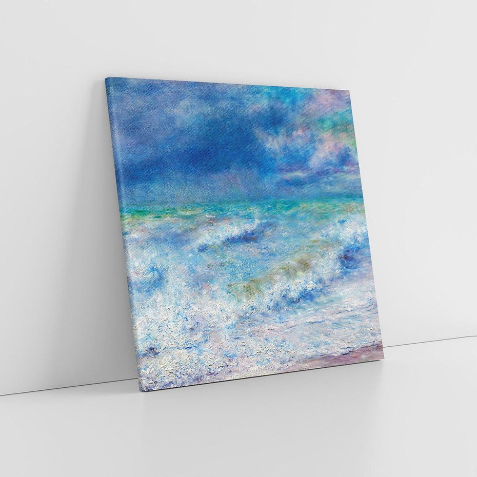 Obraz na płótnie 40x40 - "Seascape" (1897), Pierre-Auguste Renoir - Reprodukcja - reprodukcja, obraz na płótnie