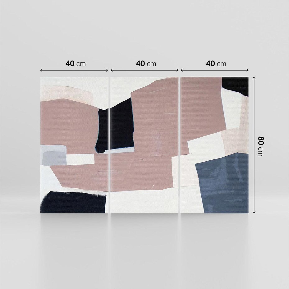 Obraz na płótnie 120x80 - Wyrażona cisza abstrakcji - abstrakcyjne, nieregularne kształty