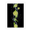 Plakat bez ramy 50x70 - Świeżość Cytrusów - limonki, cytryny