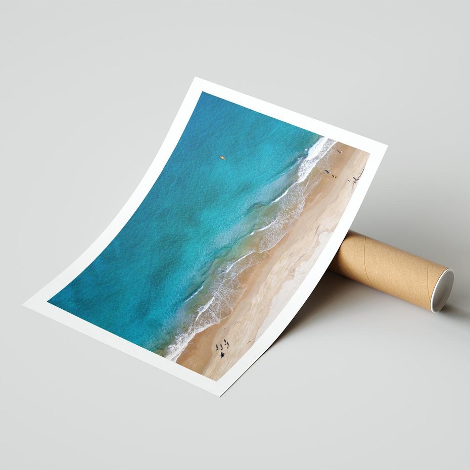 Plakat bez ramy 40x50 - Spokój nad morzem - morze, plaża