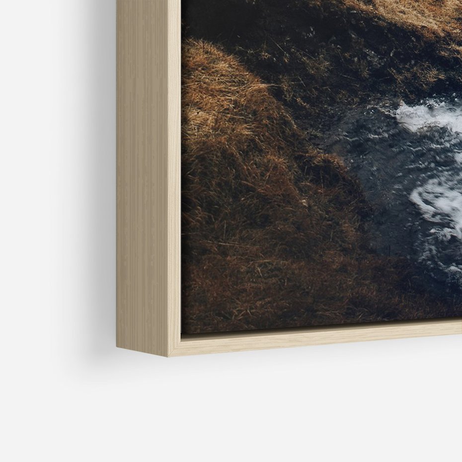 Obraz w ramie 50x70 - Spokój Natury - skandynawski, pejzaż - rama drewno