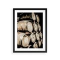 Plakat w ramie 30x40 - Tradycyjne Beczki - beczki, rustykalna fotografia - rama czarna