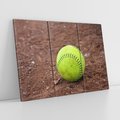 Obraz na płótnie 120x80 - Baseballowa Fuzja Sportu - baseball, piłka