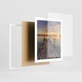 Plakat w ramie 40x50 - Zachód Słońca na Pomostcie - zachód, słońca - rama biała