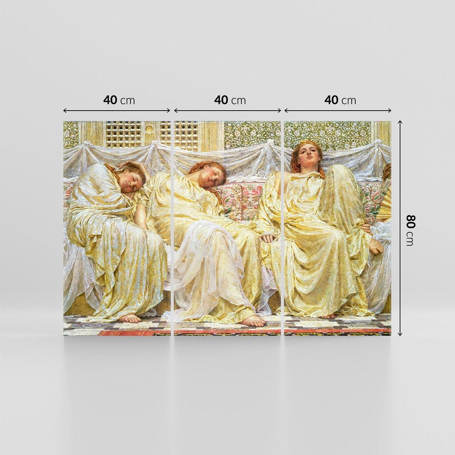 Obraz na płótnie 120x80 - "Marzyciele" (1850-1882) Albert Joseph Moore - Reprodukcja - reprodukcja, obraz na płótnie