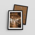 Plakat w ramie 30x40 - Smak i styl - restauracja, architektura - rama czarna