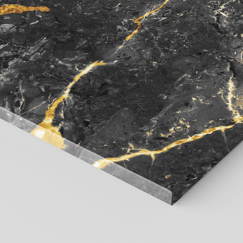 Obraz na płótnie 100x50 - Egzotyczny Blask - marmur, złoto