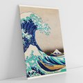 Obraz na płótnie 70x100 - "Wielka Fala u wybrzeży Kanagawy" Katsushiki Hokusai - Reprodukcja - reprodukcja, obraz na płótnie