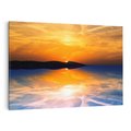 Obraz na płótnie 100x70 - Zachód słońca nad oceanem - zachód słońca,