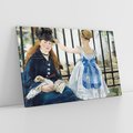 Obraz na płótnie 70x50 - "Kolej" (1873) Edouard Manet - Reprodukcja - reprodukcja, obraz na płótnie