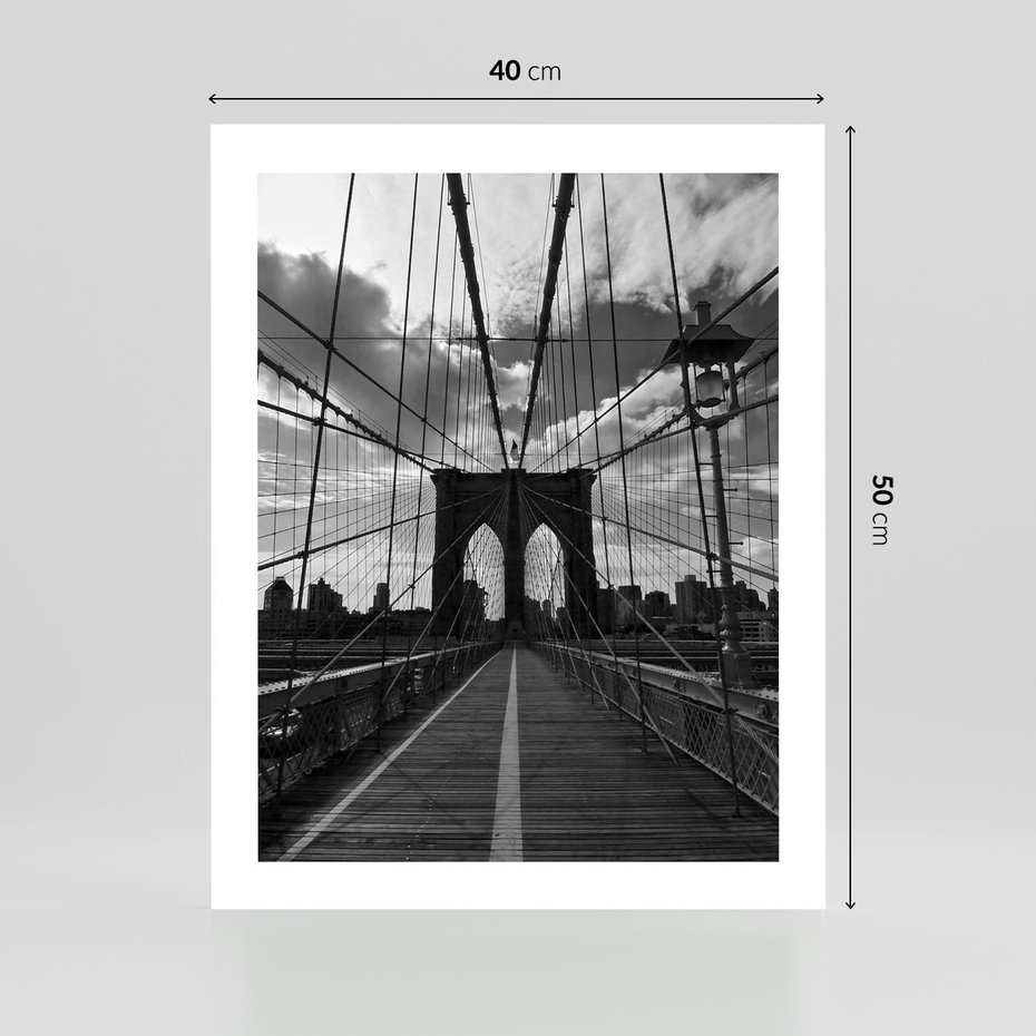 Plakat bez ramy 40x50 - Most Nowoczesności - most, nowoczesny
