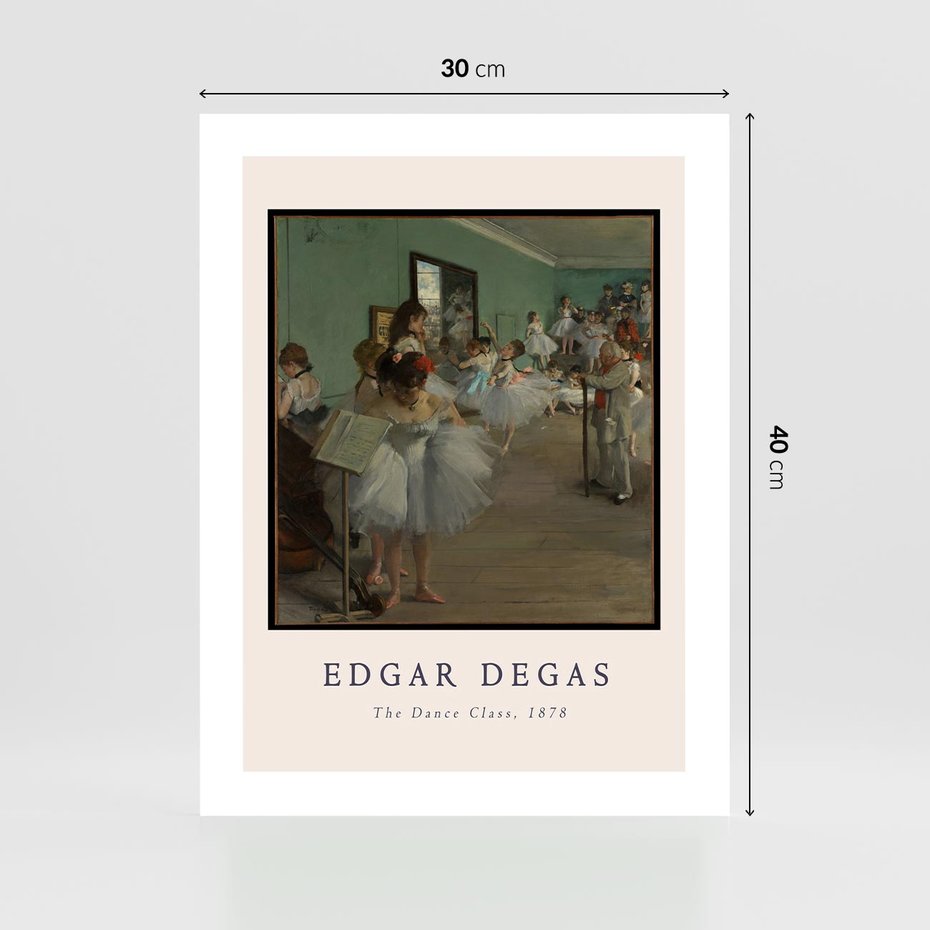 Plakat bez ramy 30x40 - Elegancja Baletu - Edgar Degas, reprodukcja obrazu