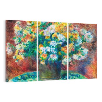 Obraz na płótnie 120x80 - Chryzantemy (1881–1882), Pierre-Auguste Renoir - Reprodukcja - reprodukcja, obraz na płótnie