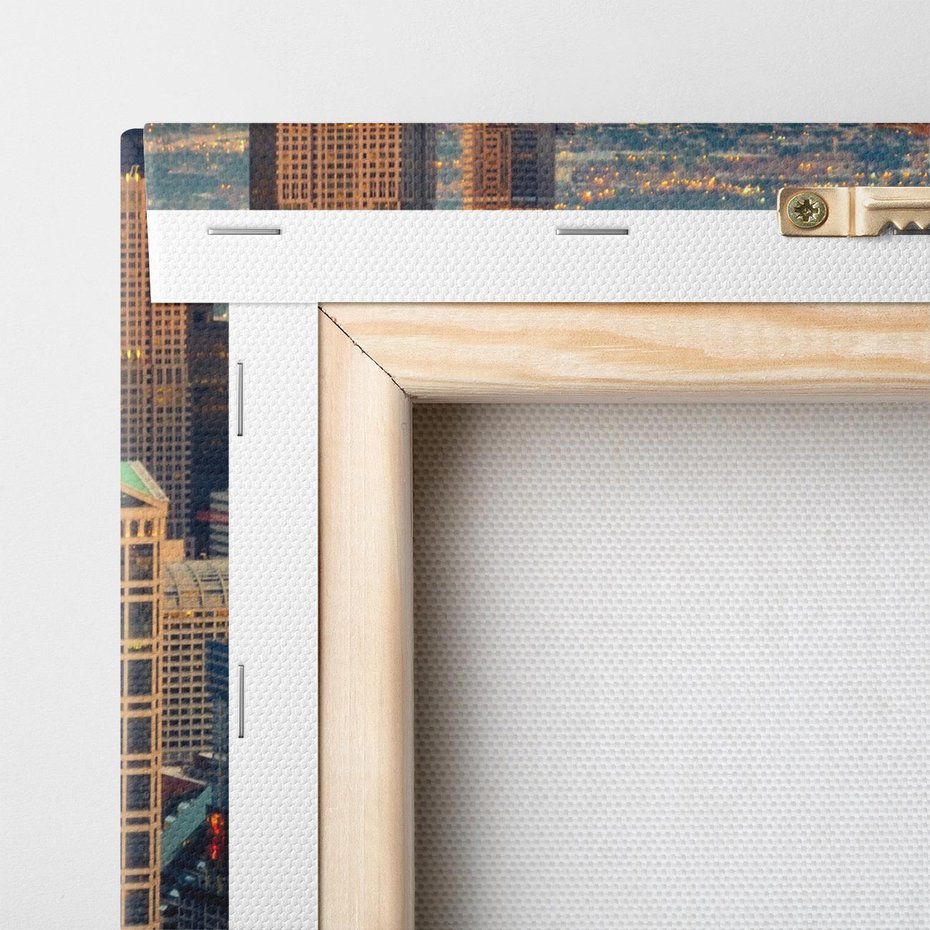 Obraz na płótnie 50x70 - Wieżowce Nowego Jorku - Manhattan, wieżowce