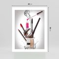 Plakat bez ramy 40x50 - Moda, makijaż i relaks - moda, makijaż