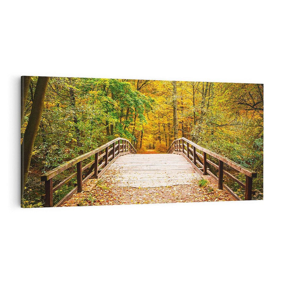 Obraz na płótnie 100x50 - Spacer Ścieżką w Las - ścieżka, spacer
