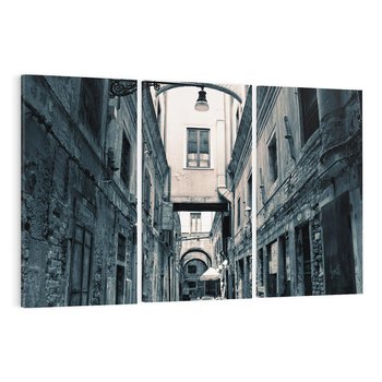 Obraz na płótnie 120x80 - Odkryj tajemnice miasta - uliczka, perspektywa