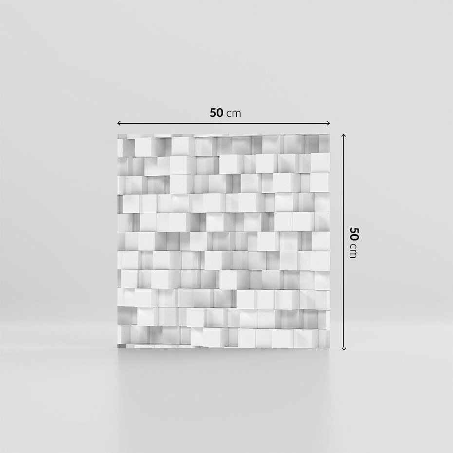 Obraz na płótnie 50x50 - Abstrakcja w 3D: kolorowa ekspresja - 3D, abstrakcja