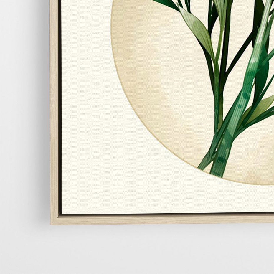 Obraz w ramie 50x70 - Rozkwitająca Delikatność - japońska sztuka, ptak - rama drewno