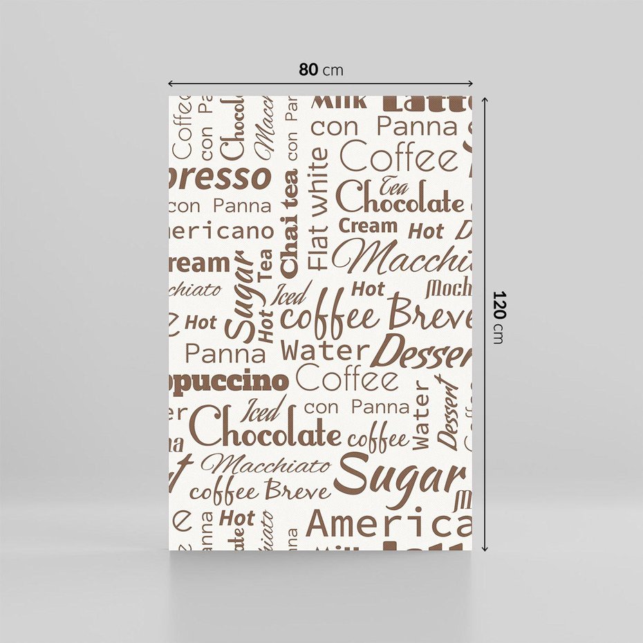 Obraz na płótnie 80x120 - Kawa w Stylu Coffee - kawa, coffee