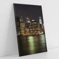 Obraz na płótnie 80x120 - Nowy Jork nocą - New York, Nowy