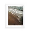 Plakat w ramie 40x50 - Spokój nad plażą - plaża, morze - rama biała