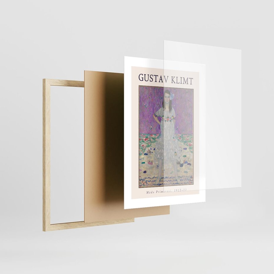 Plakat w ramie 30x40 - Gustav Klimt: Reprodukcja - reprodukcja, gustav klimt - rama drewno