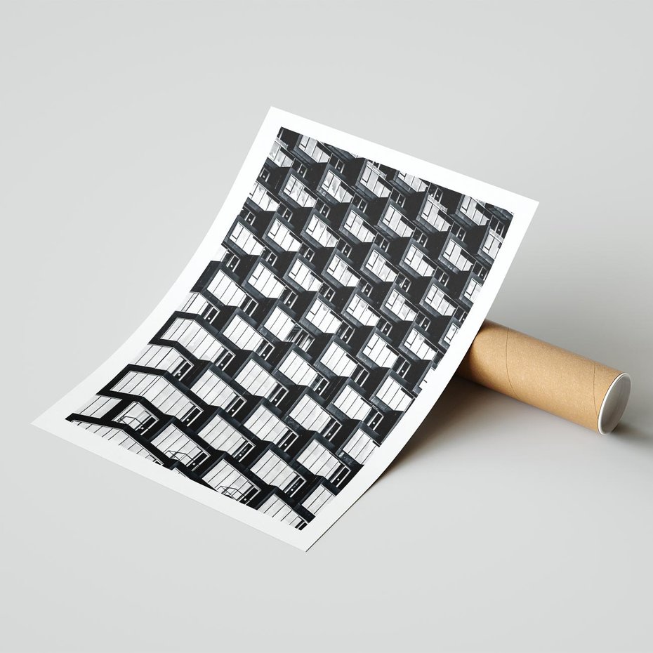 Plakat bez ramy 30x40 - Elegancja Wysokości - architektura, wieżowiec