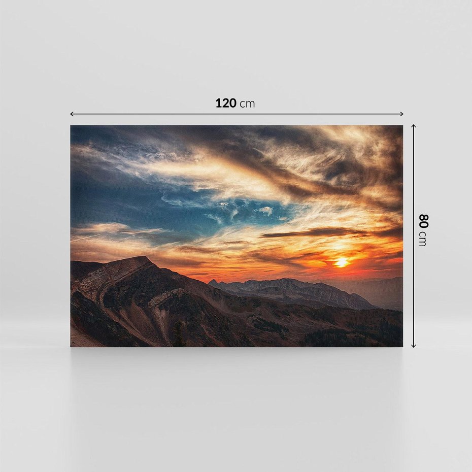 Obraz na płótnie 120x80 - Górski pejzaż w harmonii - góry, krajobraz