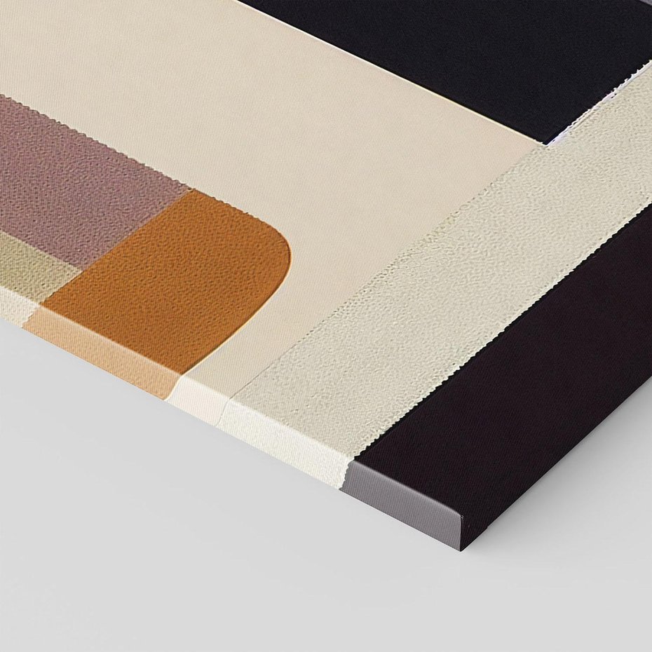 Obraz na płótnie 100x70 - Nowoczesne Brązy - geometryszne pasy, nowoczesny styl