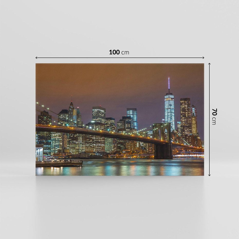 Obraz na płótnie 100x70 - Ikona Nowego Jorku - most, Nowy Jork