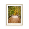 Plakat w ramie 30x40 - Spacer Ścieżką w Las - ścieżka, spacer - rama drewno