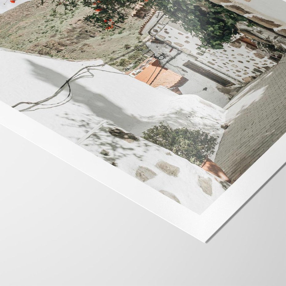 Plakat bez ramy 50x70 - Południe Europy - śródziemnomorski krajobraz, uliczka we włoszech