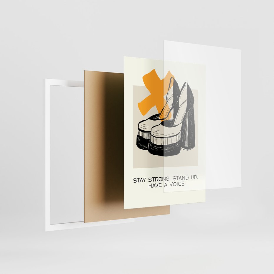 Zestaw obrazy w ramie 30x40 galeria - Fashion, moda, plakaty, sypialnia - rama biała