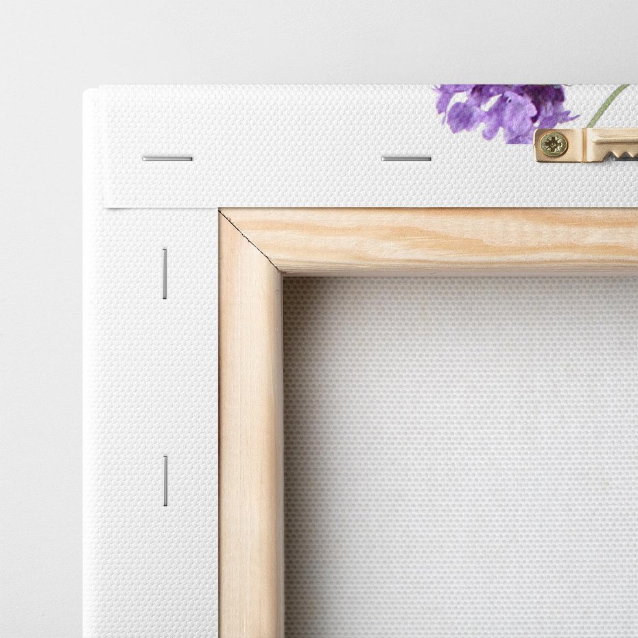 Obraz na płótnie 60x60 - Delikatny Urok - lawenda, kwiaty