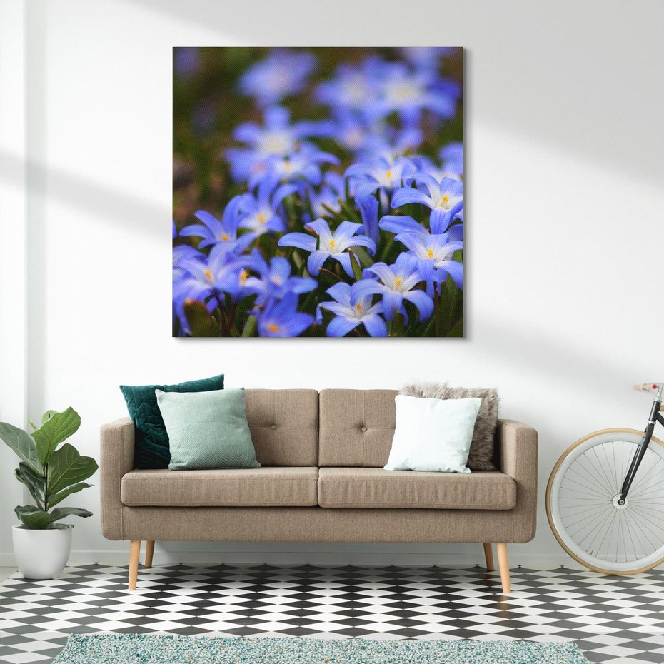 Obraz na płótnie 30x30 - Kwiatowy raj w naturze - kwiat, kwiaty