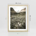 Plakat w ramie 30x40 - Nostalgiczne Góry - górski krajobraz, łaka w górach - rama drewno