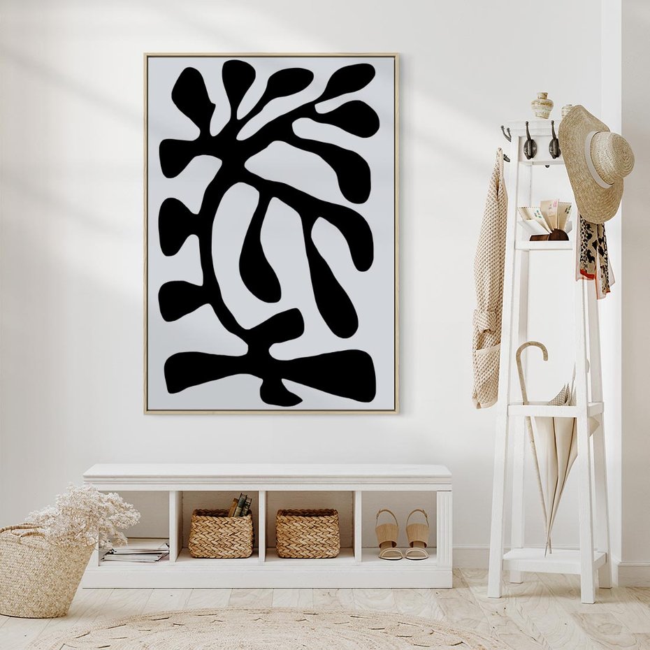 Obraz w ramie 80x120 - Przenikające Refleksje - matisse, sztuka nowoczesna - rama drewno