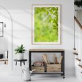 Plakat w ramie 30x40 - Zielone liście natury - liści, zieleń - rama drewno