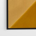 Obraz w ramie 70x100 - Harmonia migoczących ognisk - intensywne ciepłe kolory, słoneczny żółty - rama czarna