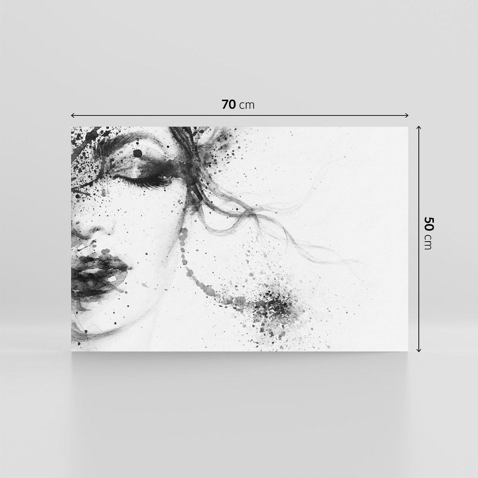 Obraz na płótnie 70x50 - Eksplozja Kolorów - akwarela, abstrakcja