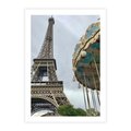 Plakat bez ramy 40x50 - Delikatność kolorów - wieża, Eiffla